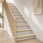 Trapmatten eikenhout 100x30x2 cm wit