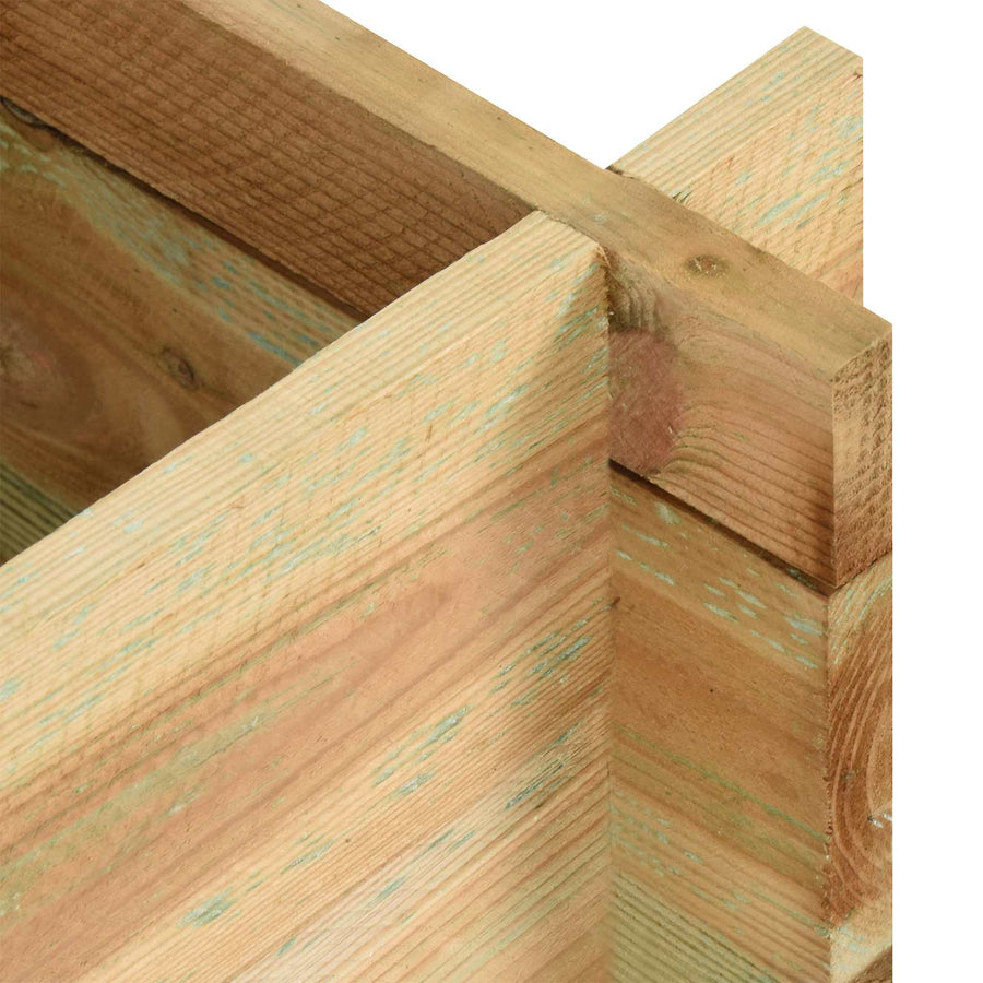 Tuin Verhoogd Groentenbed Groen 80 x 80 x 32 cm