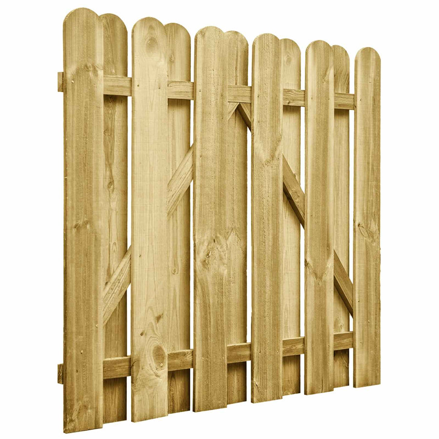 Tuinpoort 100 x 100 cm Massief grenenhout Groen