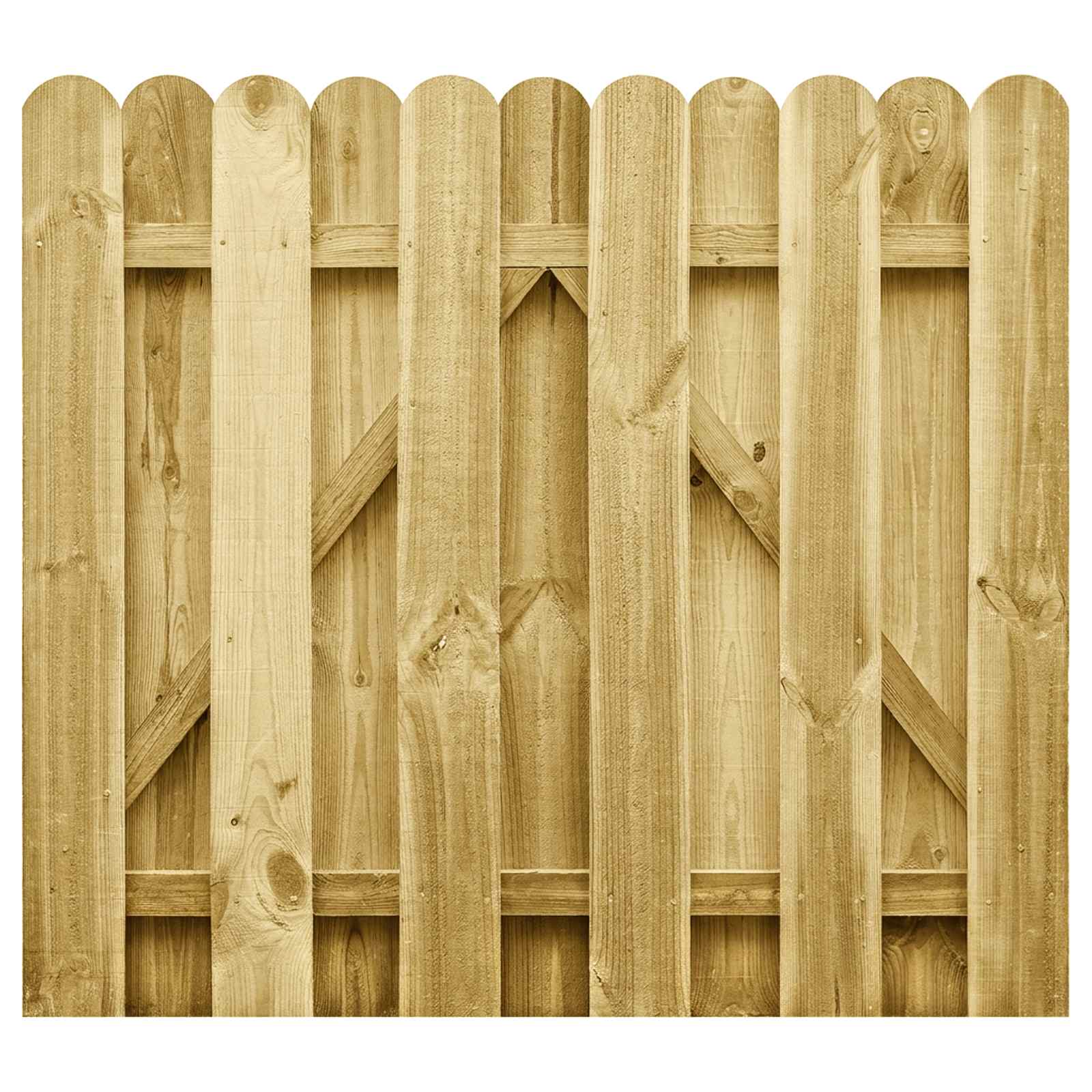 Tuinpoort 100 x 100 cm Massief grenenhout Groen