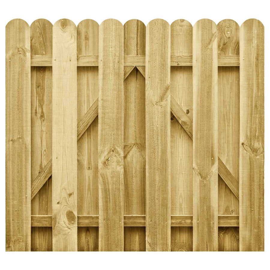 Tuinpoort 100 x 100 cm Massief grenenhout Groen