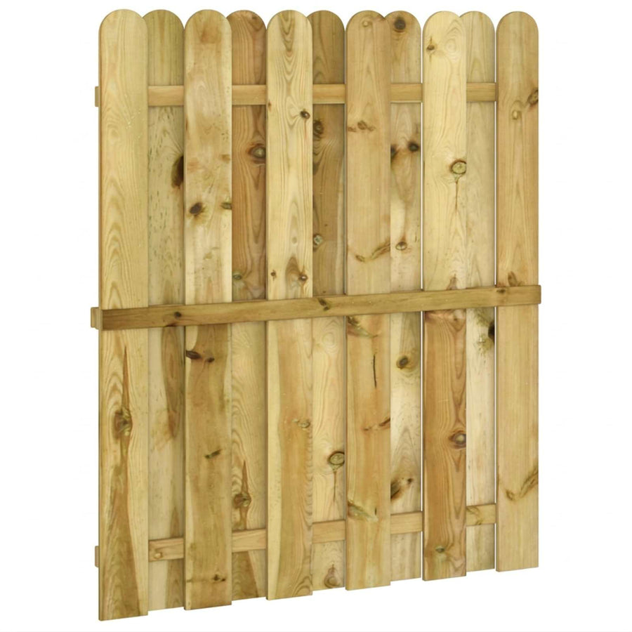 Tuinpoort 100 x 125 cm Massief grenenhout Groen