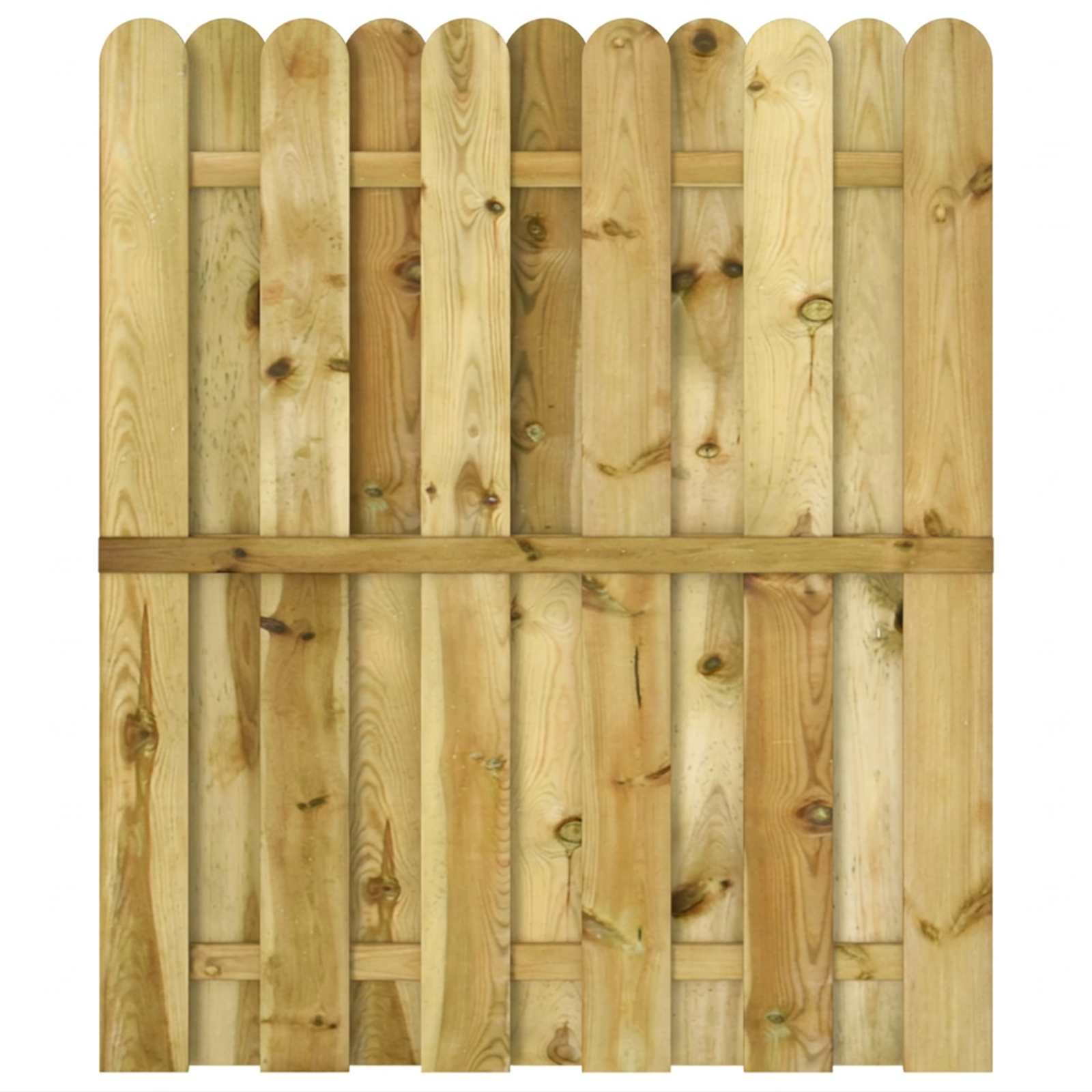 Tuinpoort 100 x 125 cm Massief grenenhout Groen