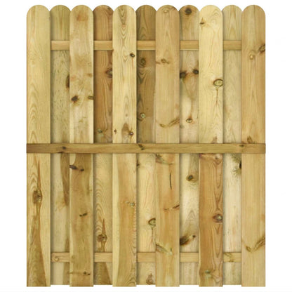 Tuinpoort 100 x 125 cm Massief grenenhout Groen