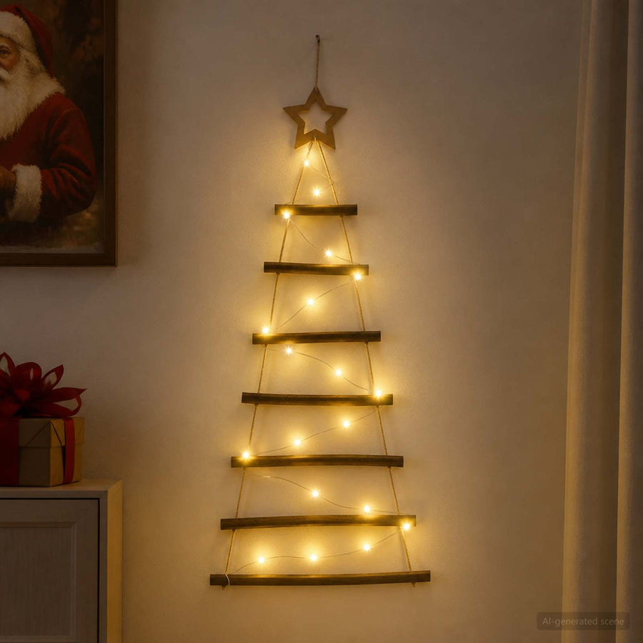 Hangende Kerstboom 90 cm 30 LED's Warmwit