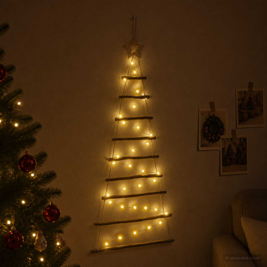 Hangende Kerstboom 120 cm 50 LED's Warmwit