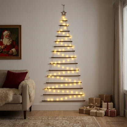 Hangende Kerstboom 210 cm 130 LED's Warmwit