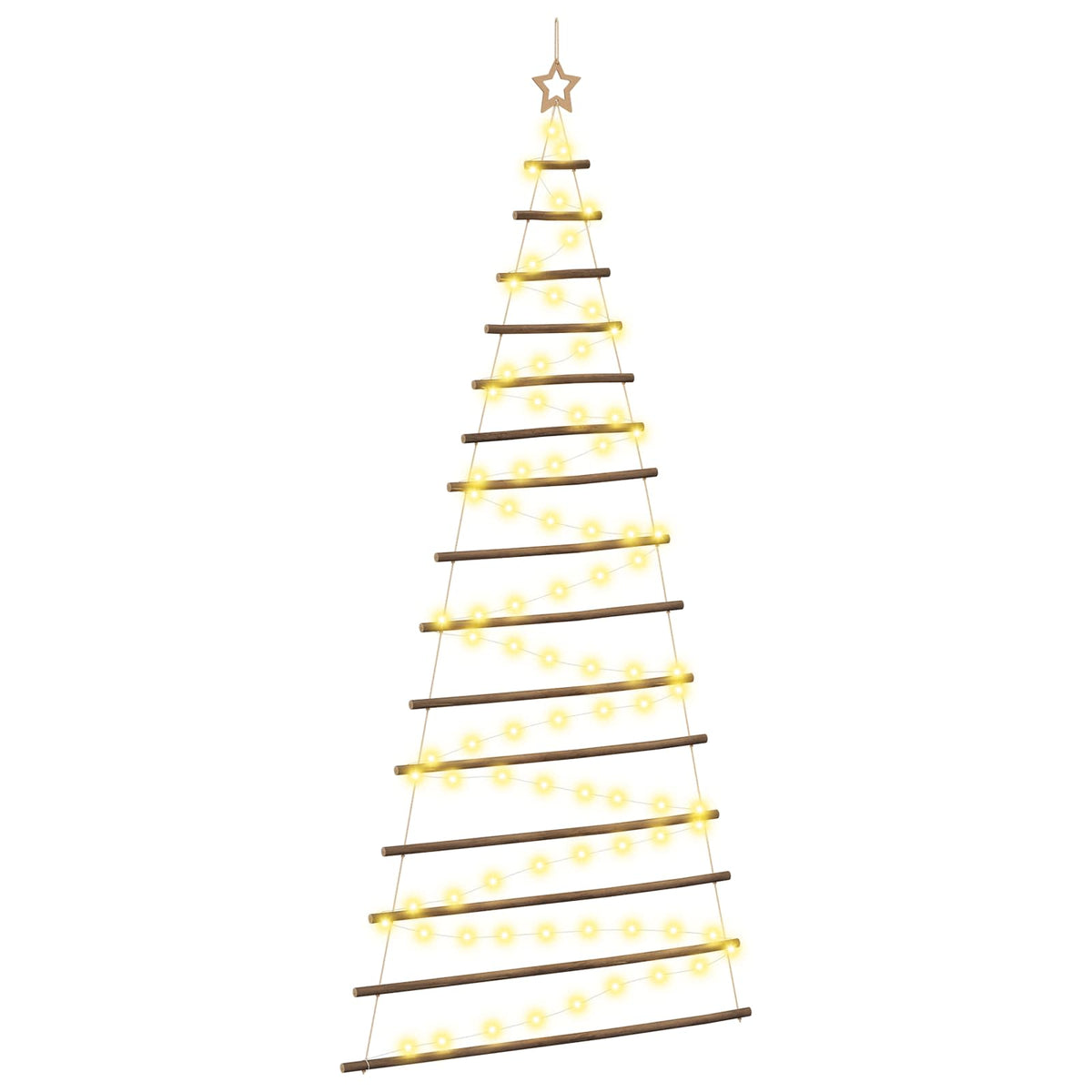 Hangende Kerstboom 210 cm 130 LED's Warmwit