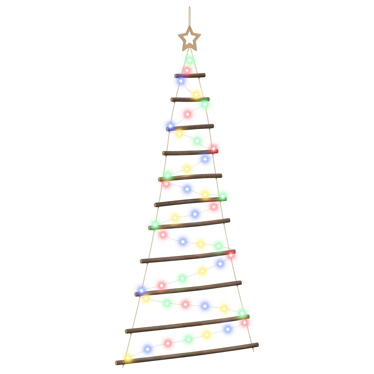 Hangende Kerstboom 150 cm 80 LED's Meerkleurig