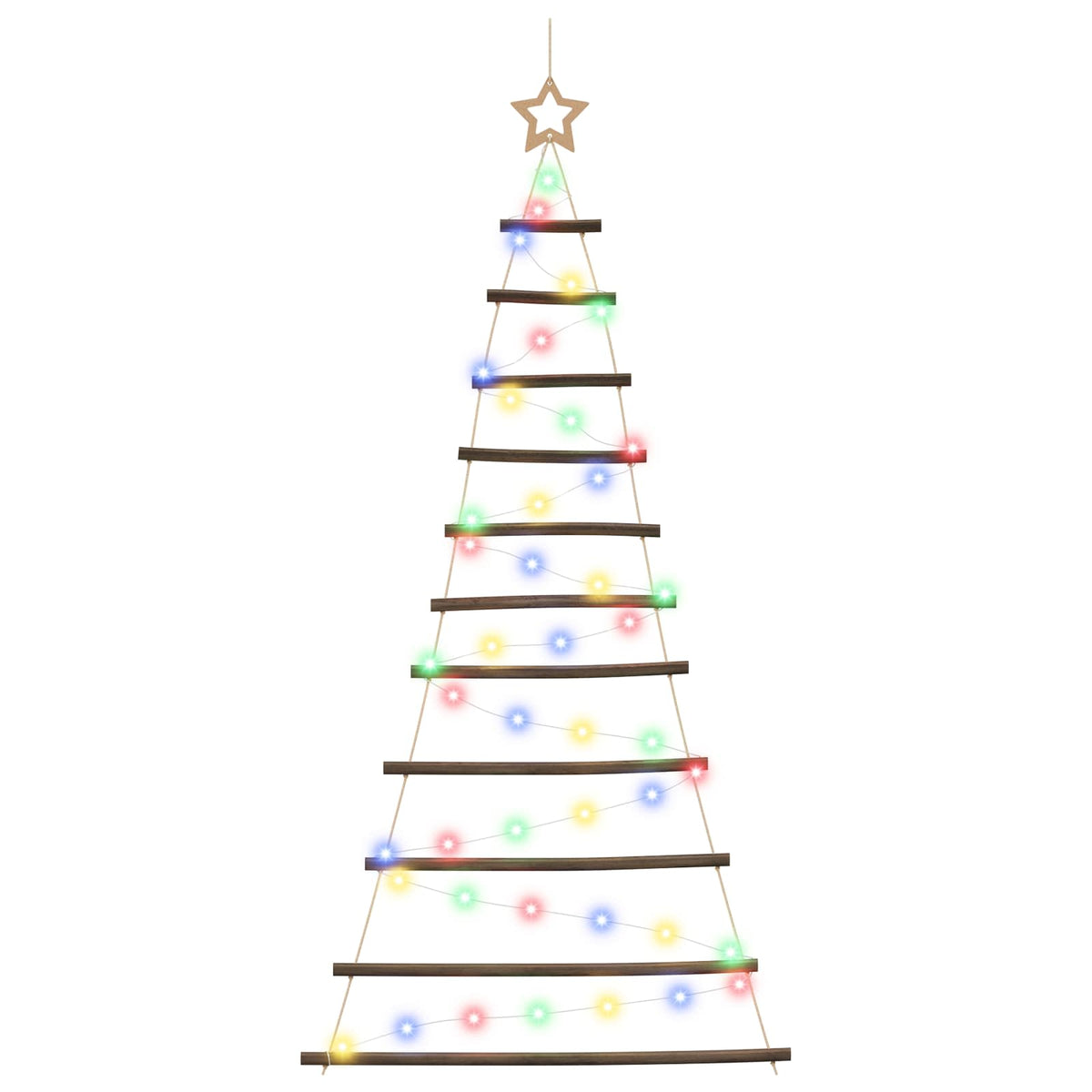 Hangende Kerstboom 150 cm 80 LED's Meerkleurig