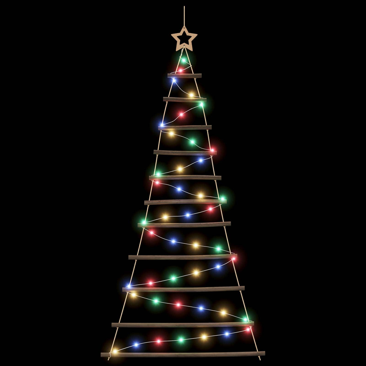 Hangende Kerstboom 150 cm 80 LED's Meerkleurig