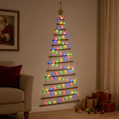 Hangende Kerstboom 210 cm 130 LED's Meerkleurig