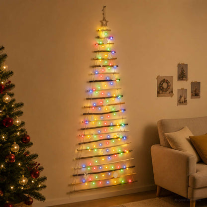 Hangende Kerstboom 210 cm 130 LED's Meerkleurig
