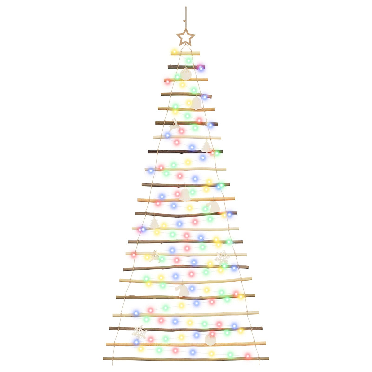 Hangende Kerstboom 210 cm 130 LED's Meerkleurig