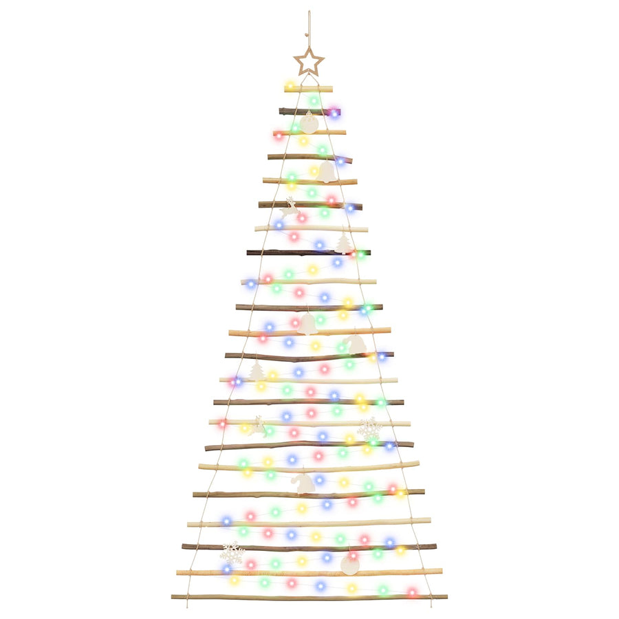 Hangende Kerstboom 210 cm 130 LED's Meerkleurig
