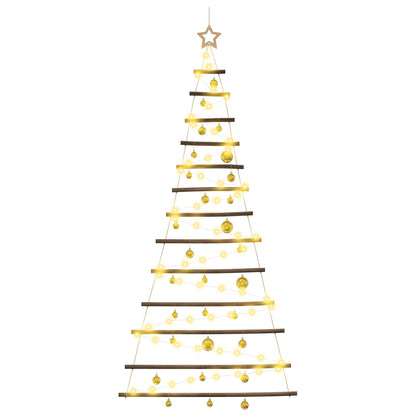 Hangende kerstboom met ballen 180 cm 100 LED's Warmwit