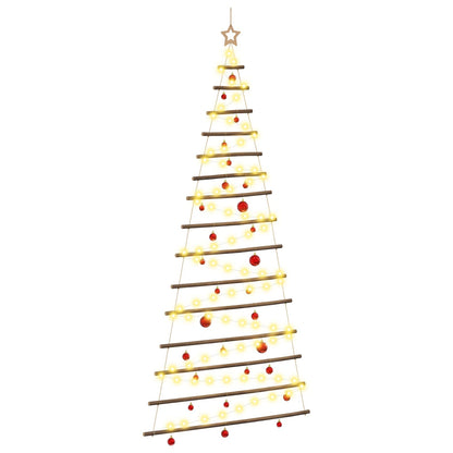 Hangende kerstboom met ballen 210 cm 130 LED's Warmwit