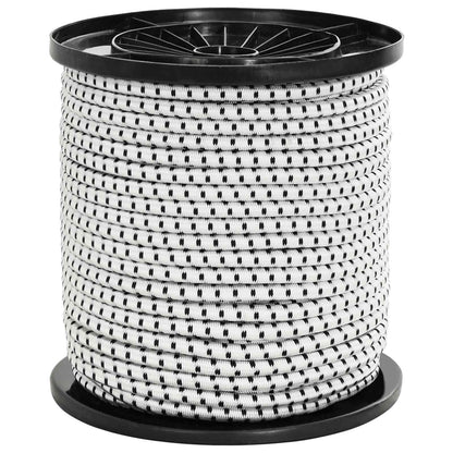 Bungee Koorden 4 mm Zwart en Wit PP en rubber
