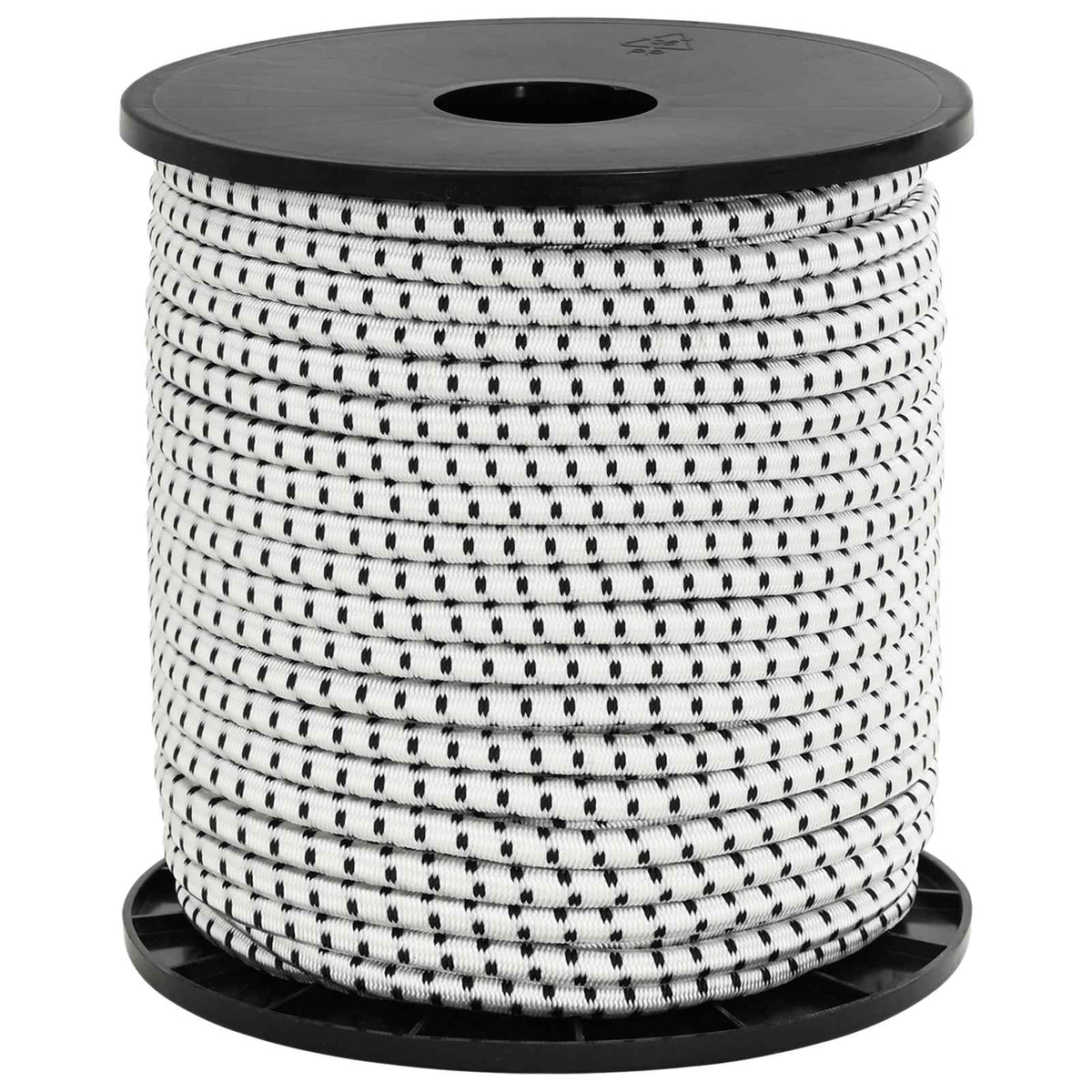 Bungee Koorden 6 mm Zwart en Wit PP en rubber