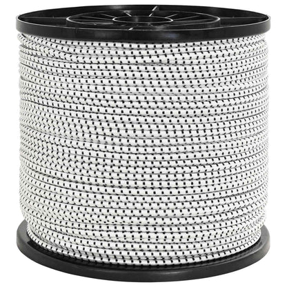 Bungee Koorden 6 mm Zwart en Wit PP en rubber