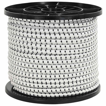 Bungee Koorden 10 mm Zwart en Wit PP en rubber