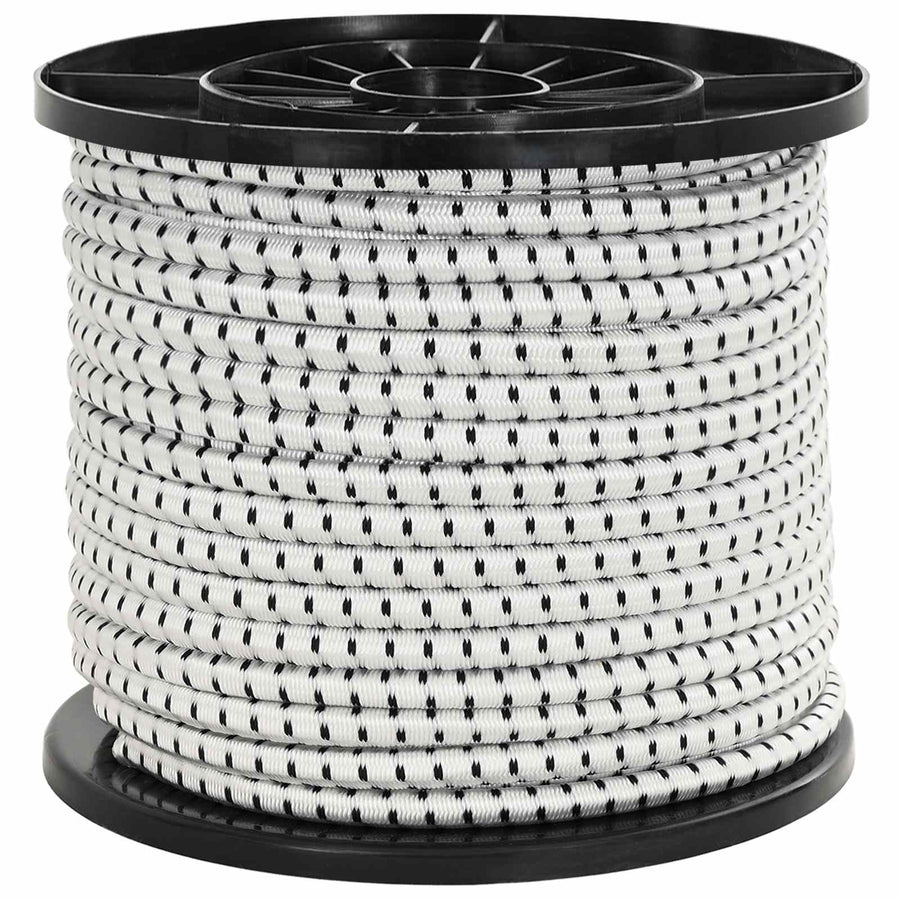 Bungee Koorden 10 mm Zwart en Wit PP en rubber