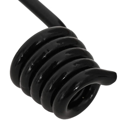 Haken 12 st Zwart 6 mm x 5 cm Staal