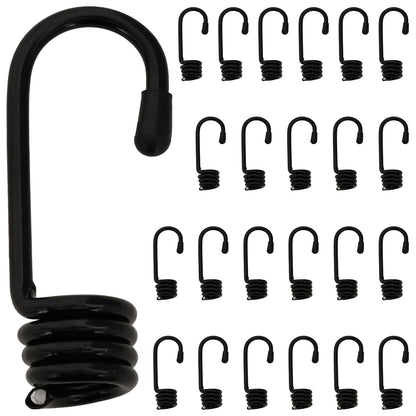 Haken 24 st Zwart 10 mm x 5 cm Staal