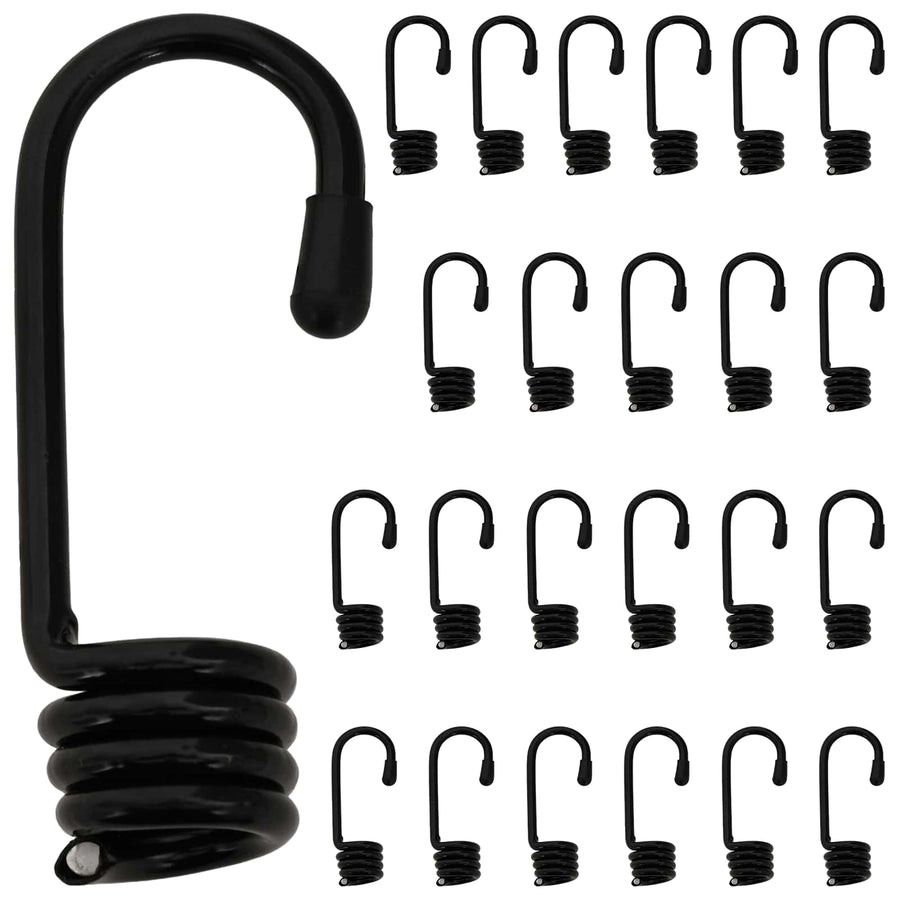 Haken 24 st Zwart 10 mm x 5 cm Staal