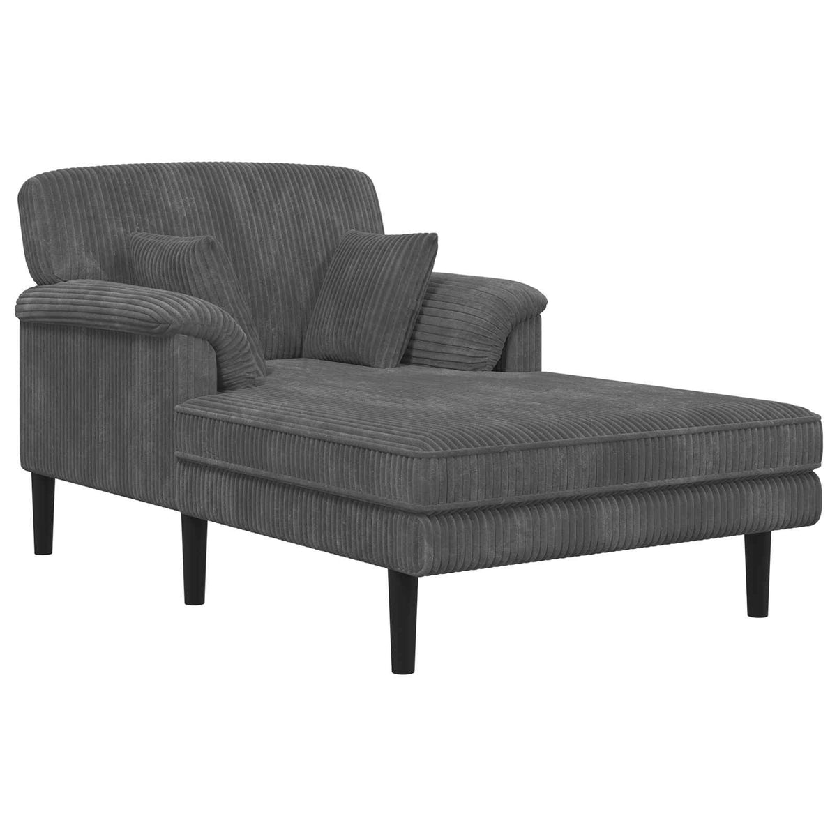 Chaise longue Lichtgrijs Katoenen stof