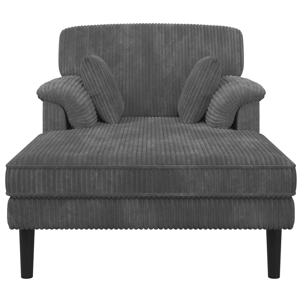 Chaise longue Lichtgrijs Katoenen stof