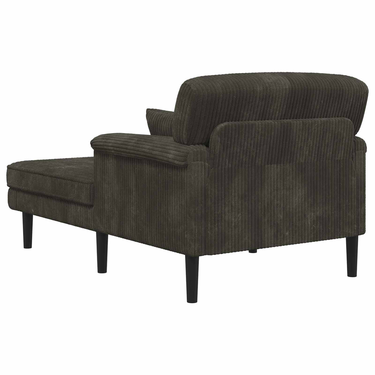 Chaise longue Antraciet Katoenen stof