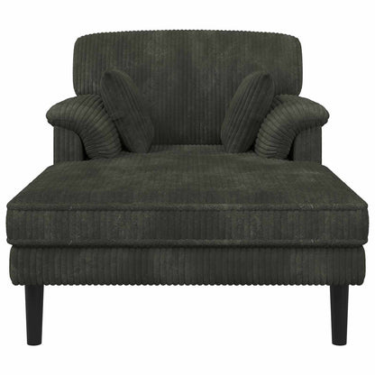 Chaise longue Antraciet Katoenen stof