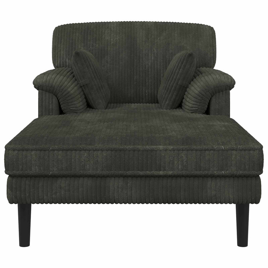Chaise longue Antraciet Katoenen stof