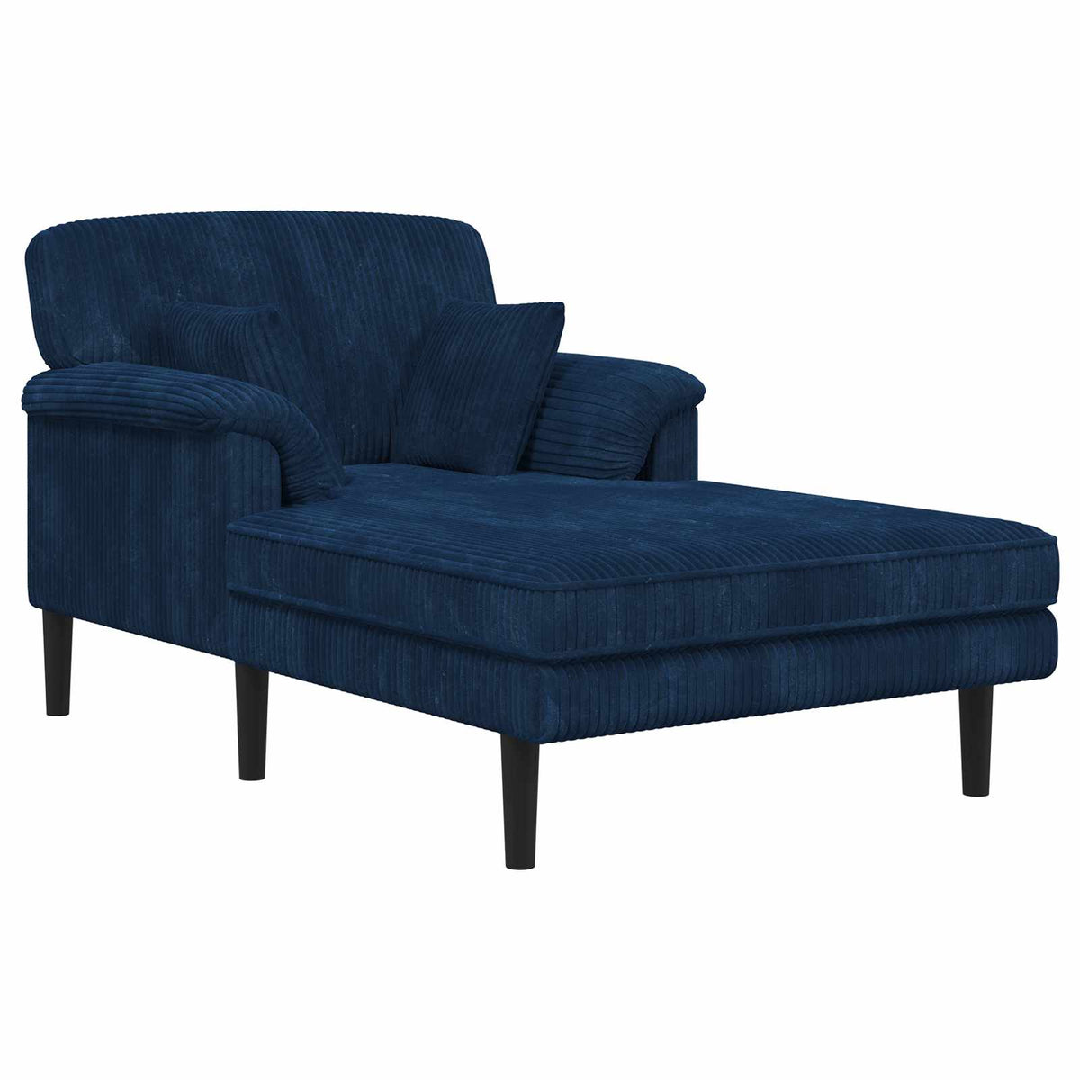 Chaise longue Marineblauw Katoenen stof