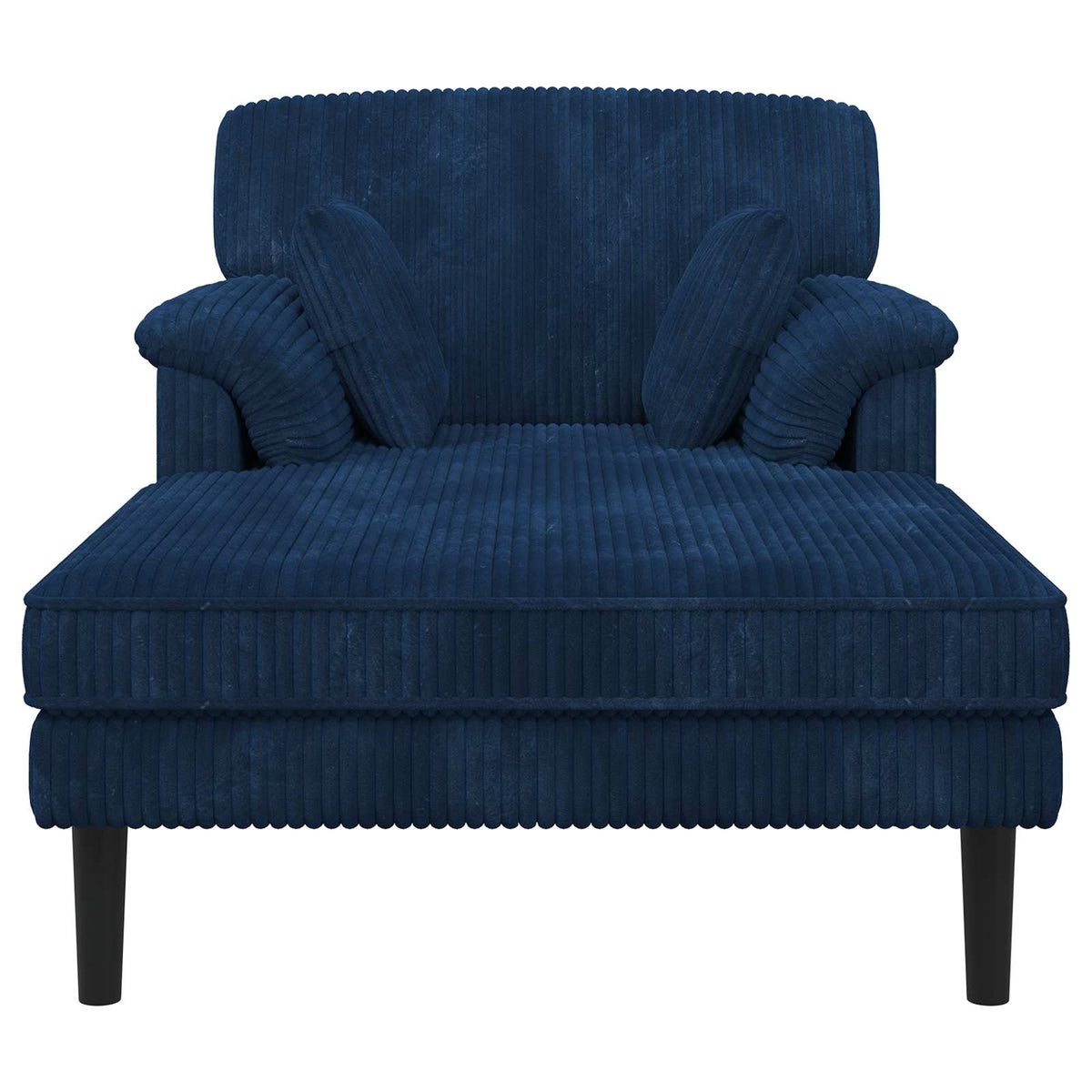 Chaise longue Marineblauw Katoenen stof