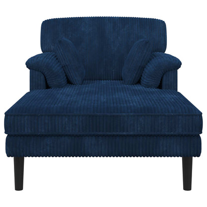 Chaise longue Marineblauw Katoenen stof