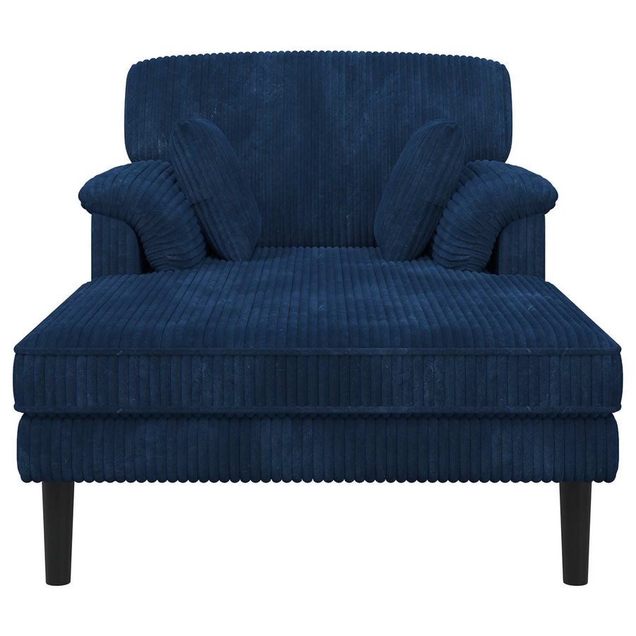 Chaise longue Marineblauw Katoenen stof