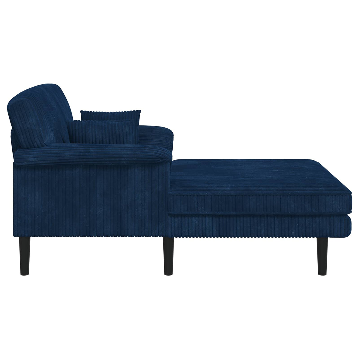 Chaise longue Marineblauw Katoenen stof