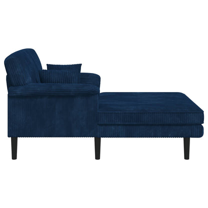 Chaise longue Marineblauw Katoenen stof