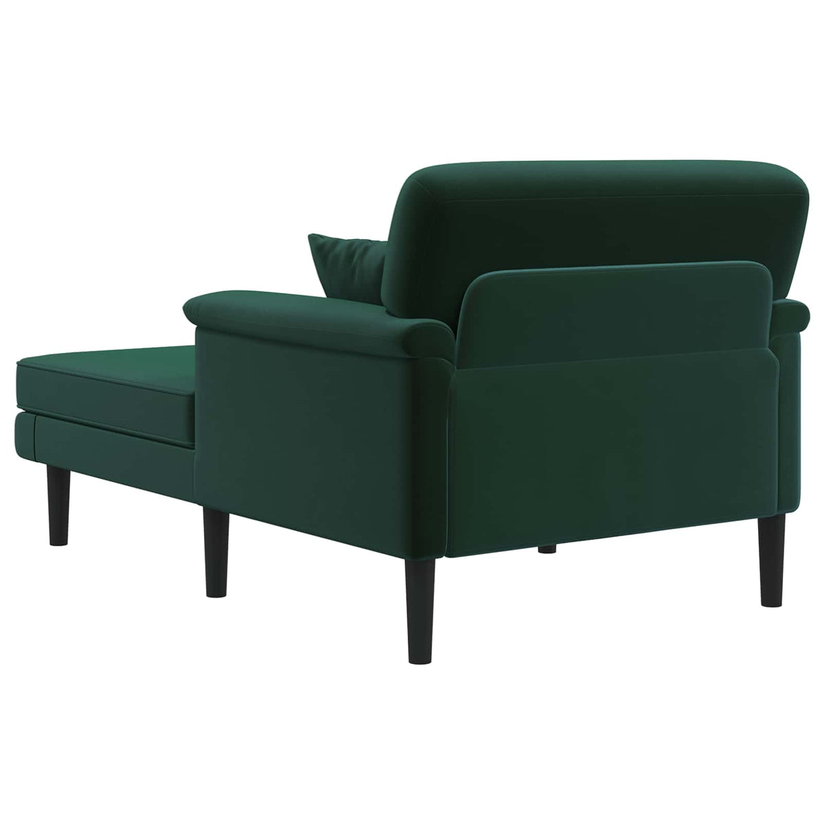 Chaise longue Donkergroen fluweel