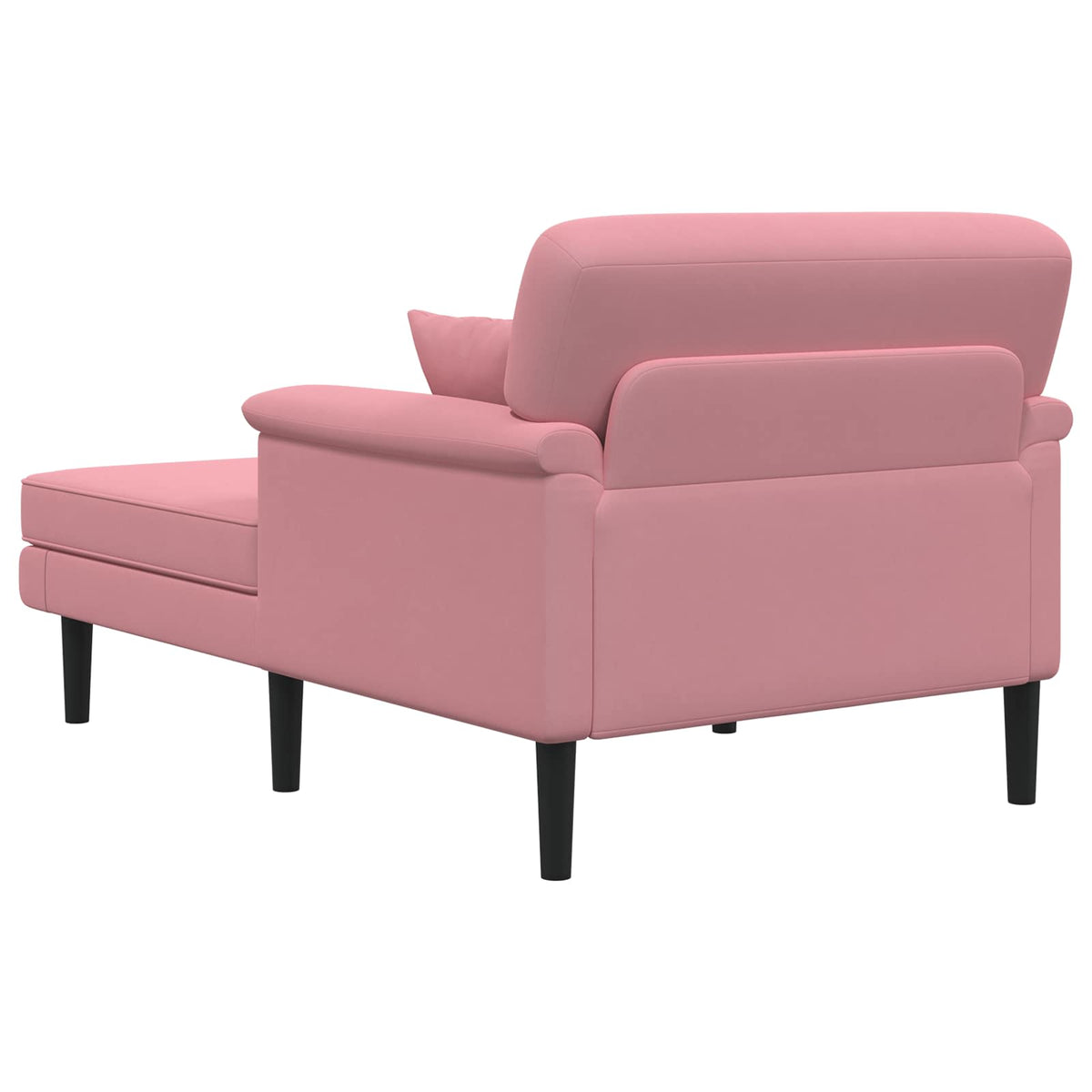 Chaise longue Roze fluweel