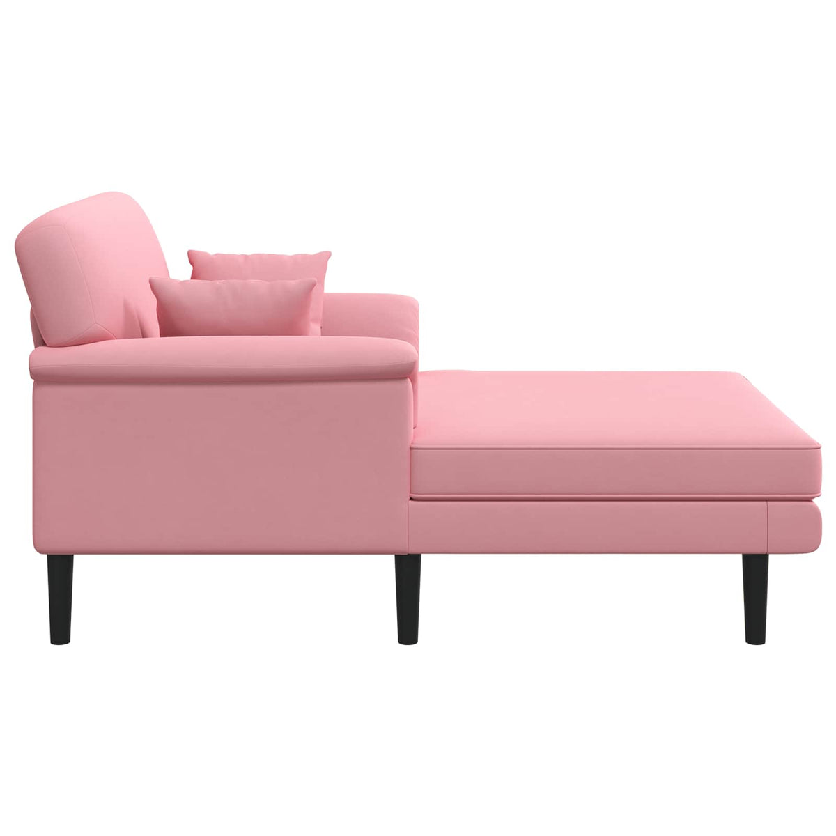 Chaise longue Roze fluweel