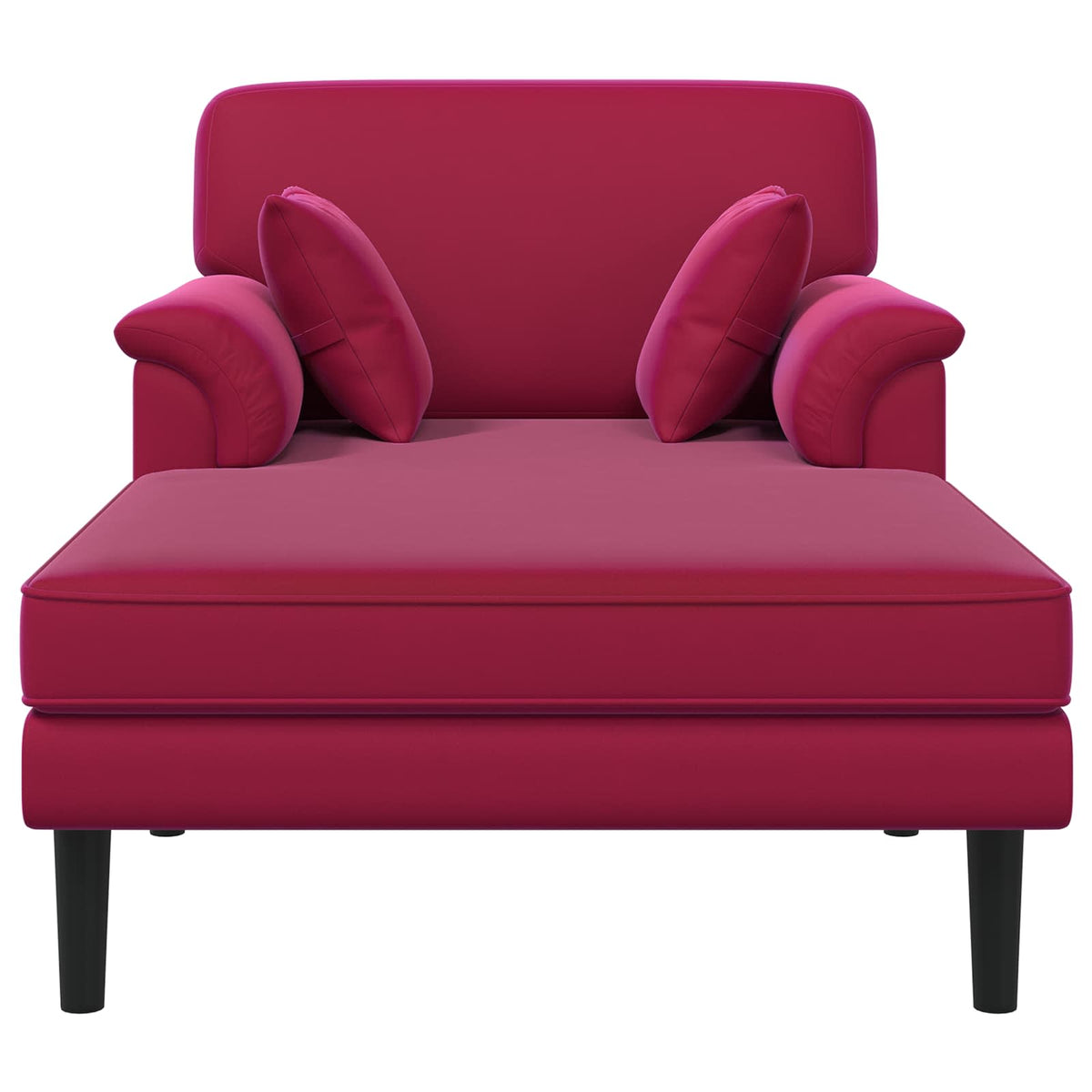 Chaise longue Wijnrood fluweel