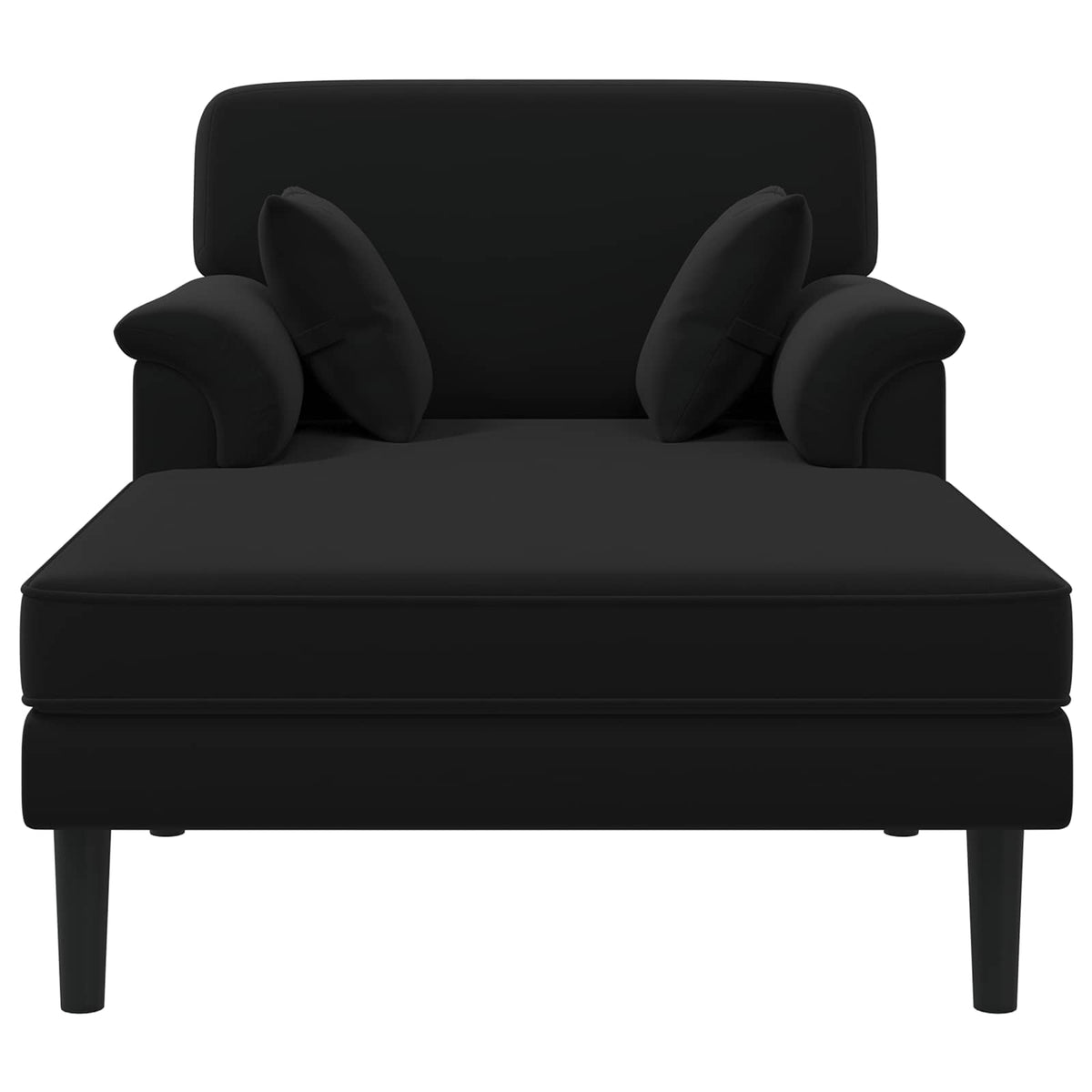 Chaise longue Zwart fluweel