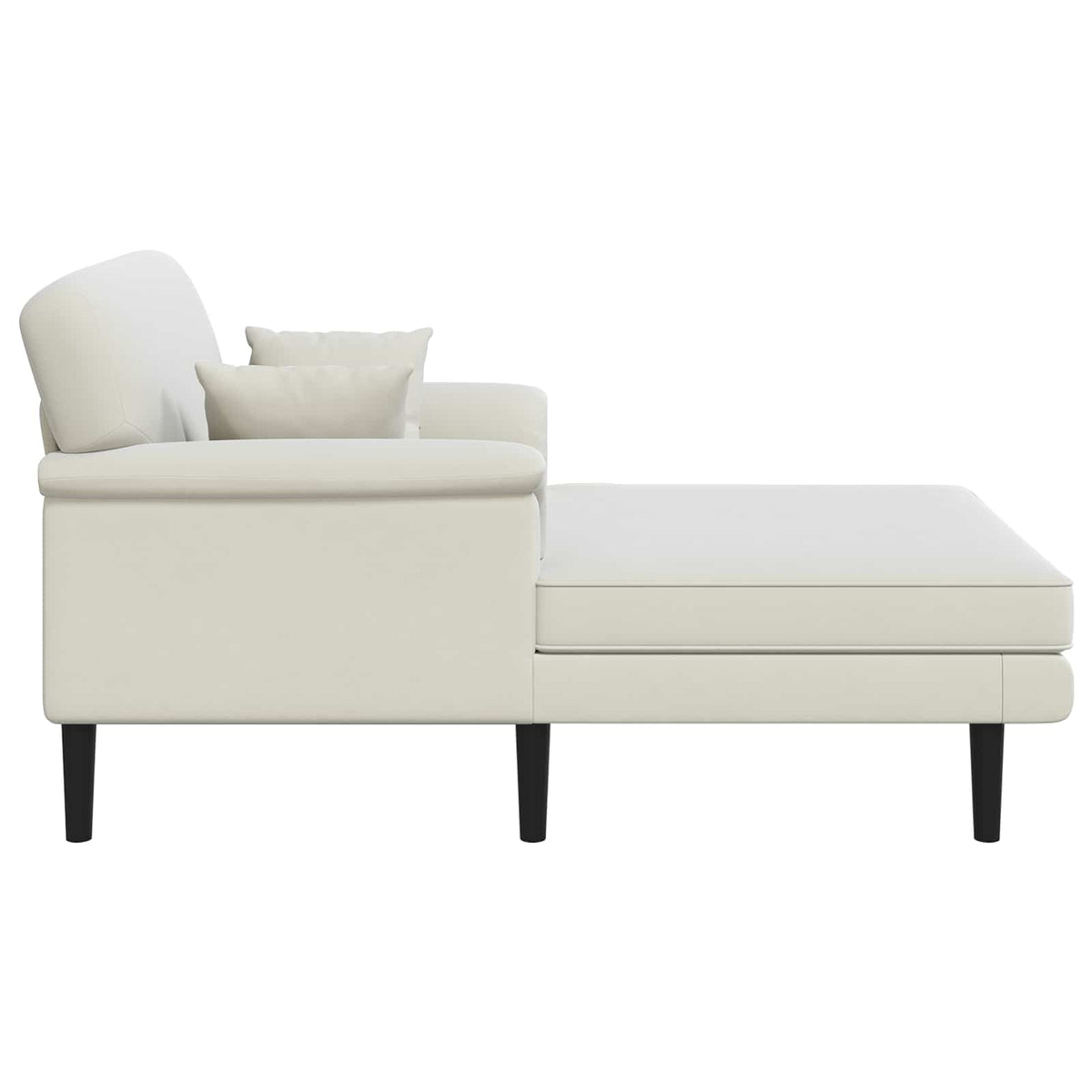 Chaise longue Crèmekleurig fluweel