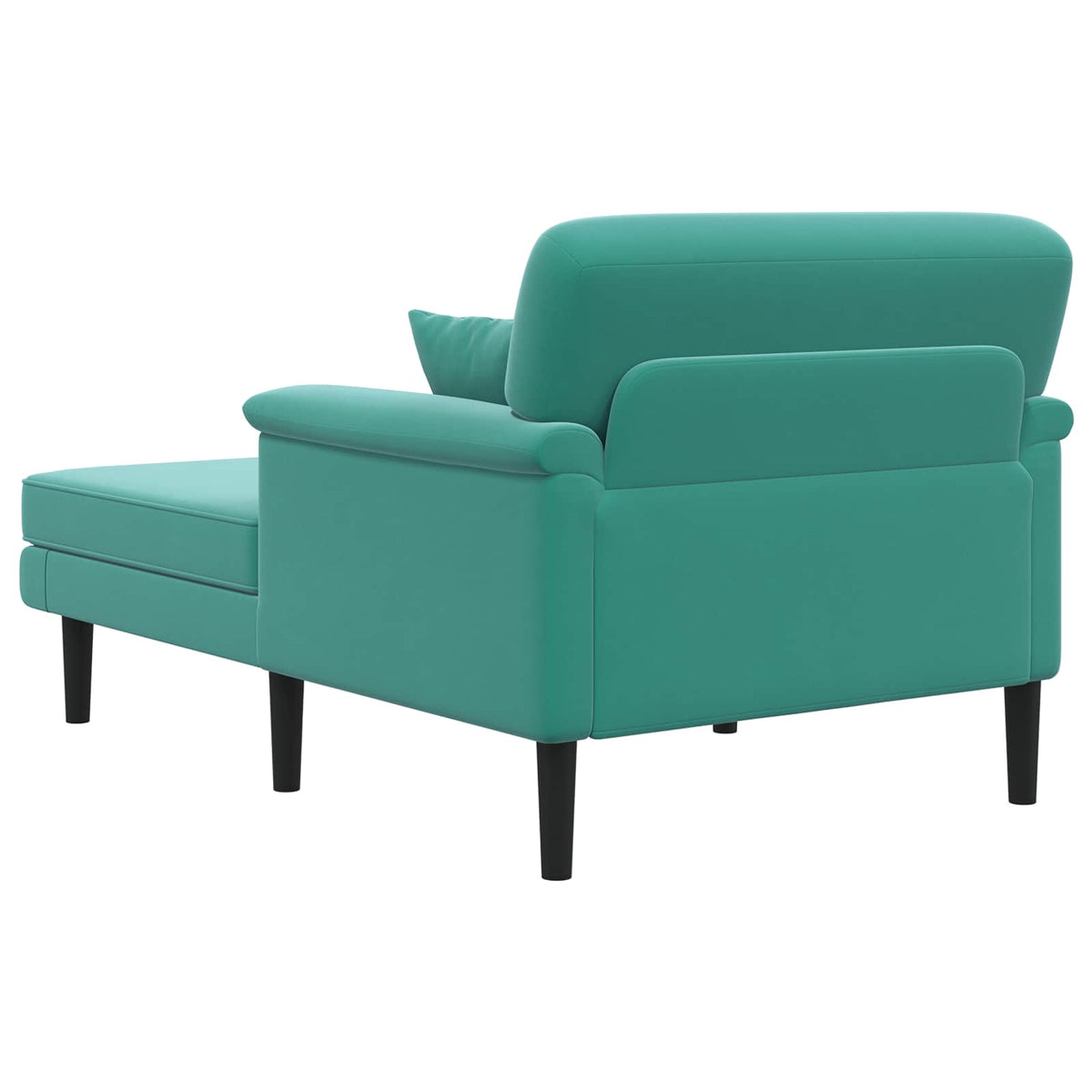 Chaise longue Turquoise fluweel