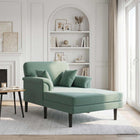 Chaise longue 174x101x90 cm zeegroen fluweel