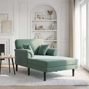 Chaise longue 174x101x90 cm zeegroen fluweel