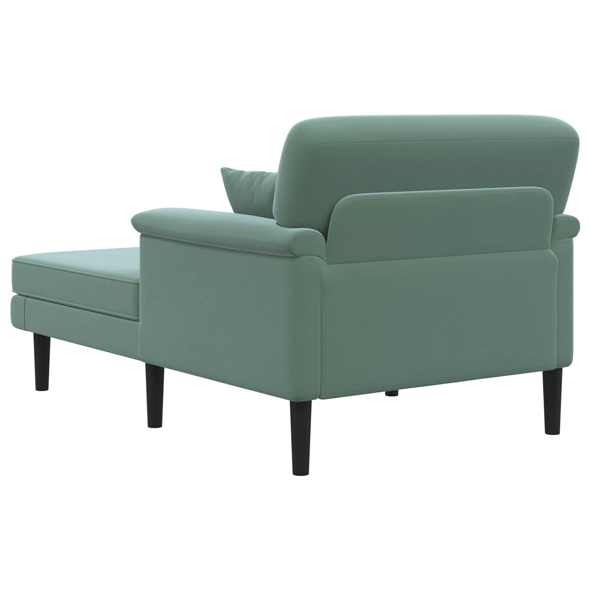 Chaise longue Zeegroen fluweel
